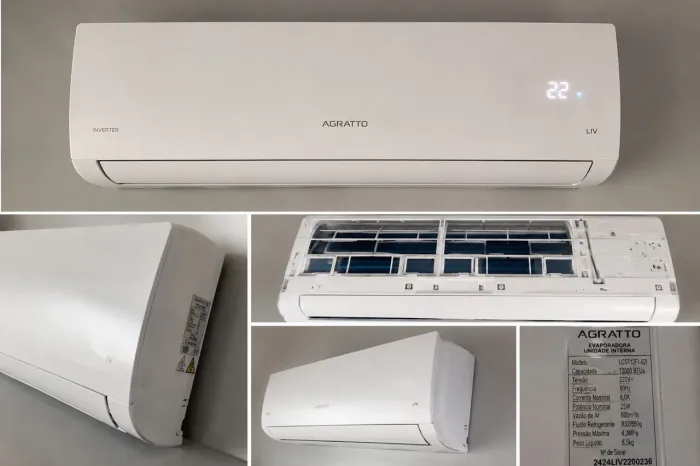 Ar Condicionado Agratto Inverter 12.000 BTUs Frio 220V - Evaporadora Lacrada na Caixa