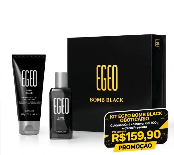 Kit egeo bomb black desconto no pix