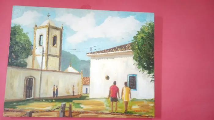 Três Quadros pintados em Paraty Rj