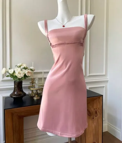 Vestido rose/rosa shein - NUNCA USADO