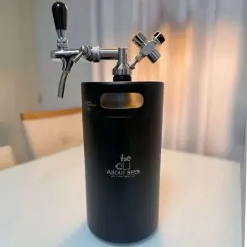 Chopeira a vacuum 5 litros com torneira italiana, não necessita gelo,e mini regulador co2