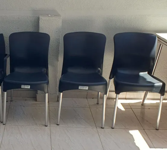 Kit 3 Cadeiras Injeplastec Sec Line