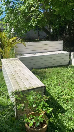 Bancos madeira para jardim