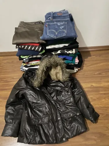 Vento lote de roupas e calçado