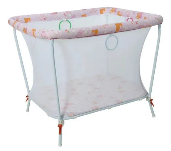 Cercado Tubline Chiqueirinho Infantil até 30kg c/Mosquiteiro Dobrável Portátil