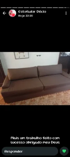 Sofá 2.5 mt,c/tecido impermeável ACEITO OFERTA