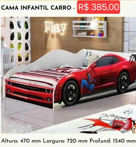 Cama Infantil Carro (leia a descrição)