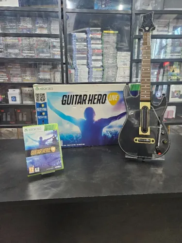 Jogo + Guitarra Guitarhero Live para Xbox 360