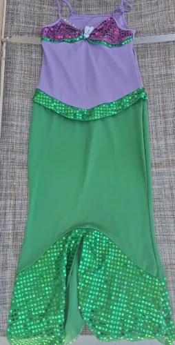Fantasia da Ariel tamanho 8 anos