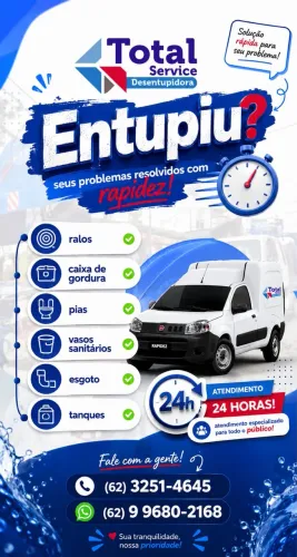 Desentupimento Goiânia - Desentupidora Goiânia 