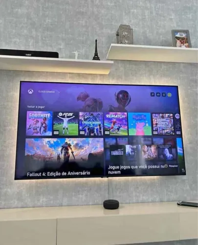 Tv samsung 50 polegada 4k smart,  incluso painel  home theater 