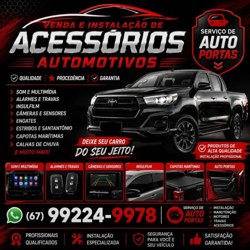 Instalacao de acessorios automotivo a domicilio