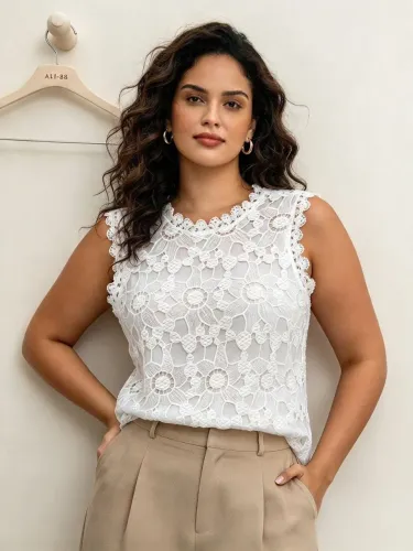 Blusa Branca De Renda 
