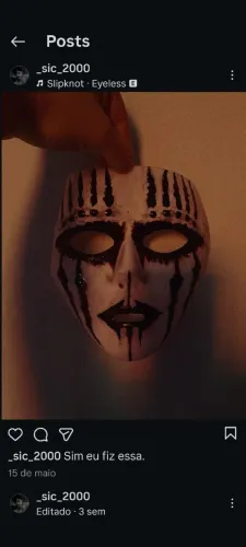 Máscara Joey jordison Slipknot