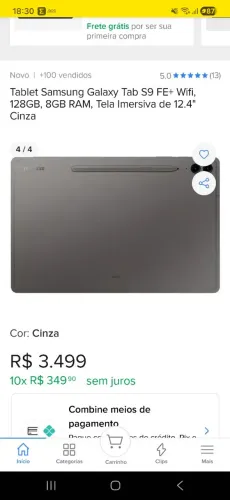 TABLET SAMSUNG S9 FE +