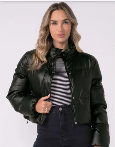 Jaqueta puffer feminina 