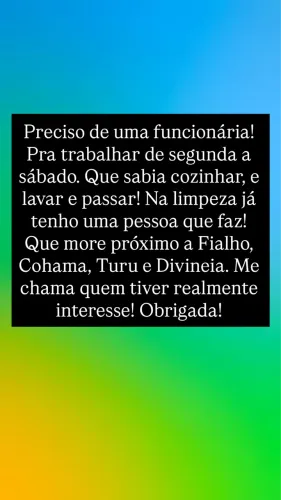 VAGA PARA DOMESTICAR