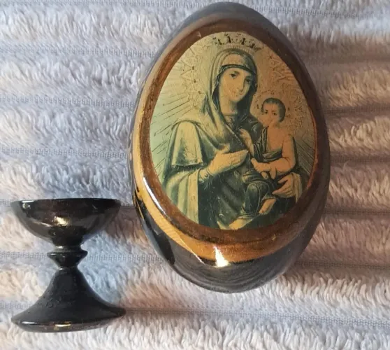 Antiguidade religiosa em madeira 