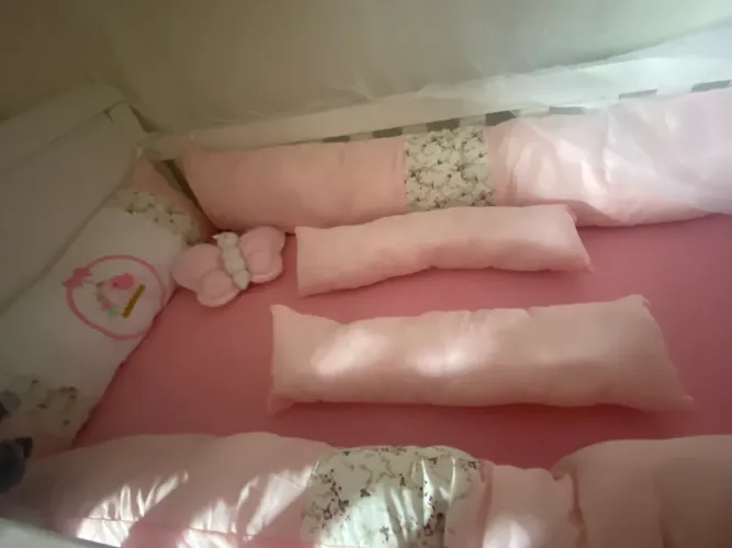 kit berço + ninho e almofada de amamentação 