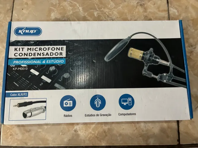 Kit microfone condensador knup