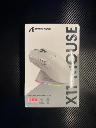 Mouse Gamer Attack Shark X11 Preto - Novo Lacrado na Caixa! 