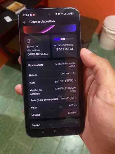 Celular oppo a6 pro novo
