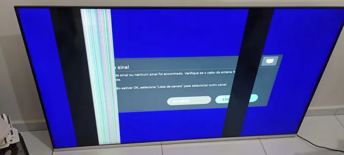 Tv smart Philips 58 polegadas com defeito na tela