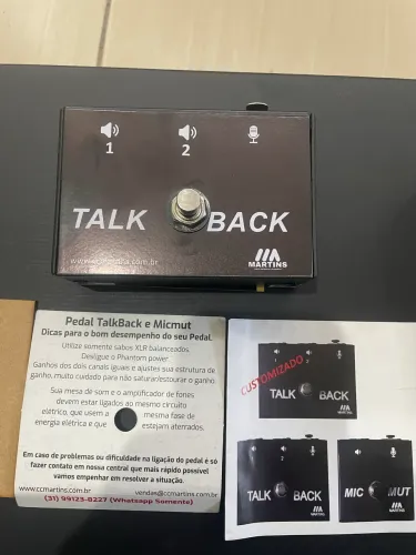 Pedal talkback NOVO / NUNCA USADO 