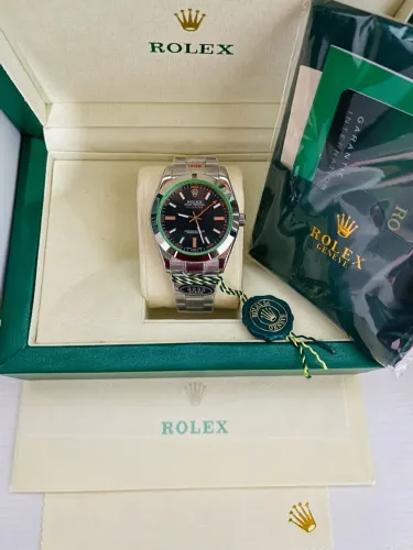Rolex milgauss visor preto Automático linha premium AAA +Suiço