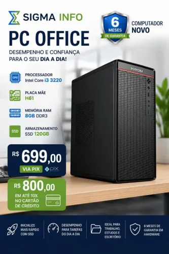 Computador Office Novo - Loja Física -