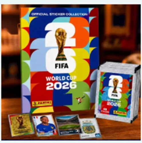 Kit completo álbum mundial 2026 capa dura + 980 figurinhas