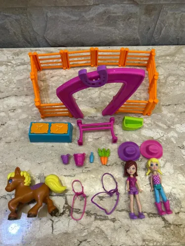 polly pocket passeio a cavalo mattel