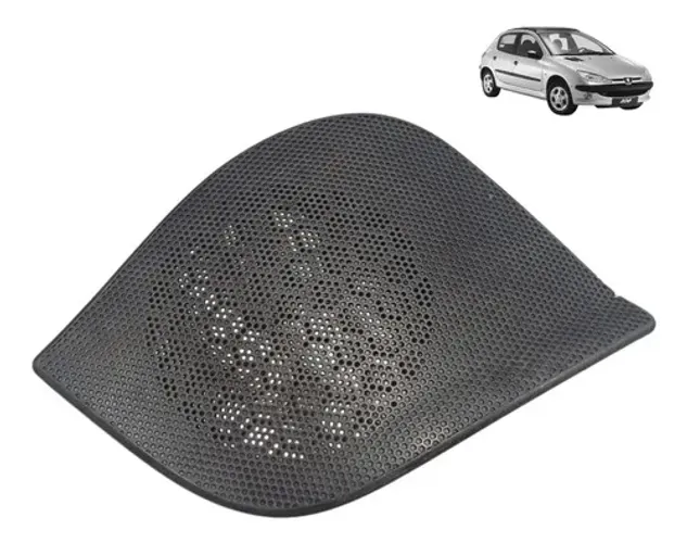 Tela Alto Falante Dianteiro Lado Esquerdo Peugeot 206 2005 Preto