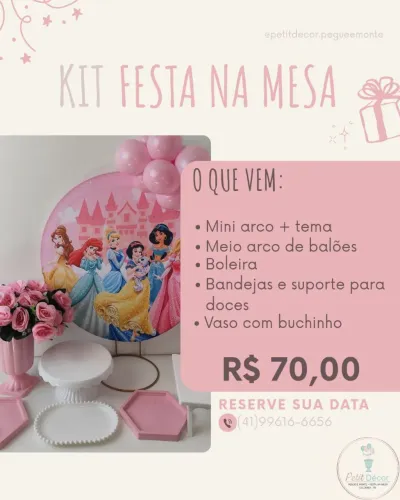 Kit Festa na mesa