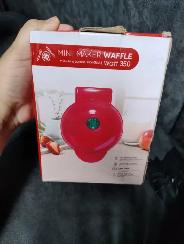 mini máquina de fazer waffle
