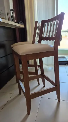 2 Banquetas estofadas