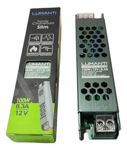 Fonte Chaveada Slim 100w 8.3a 12v Tourolux