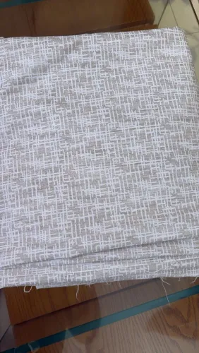 Lote de Tecido Jacquard para Estofamento ou Cortina - Bege