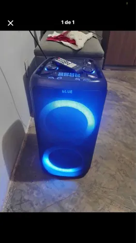 Caixa de som bluetooth led 