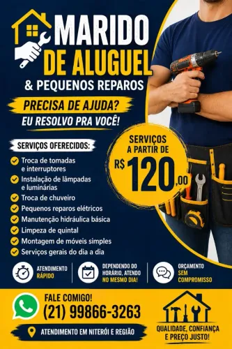 Marido de aluguel e pequenos reparos 