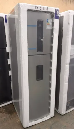 GELADEIRA ELETROLUX INVERTER AUTOSENSER FOSS FREE 409 LITROS COM DISPENSAER DE ÁGUA
