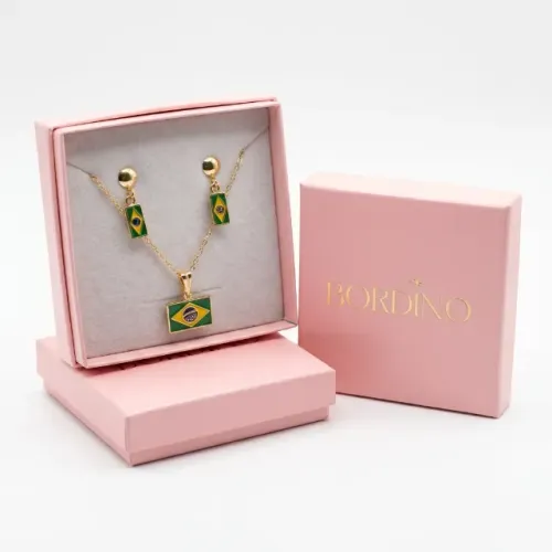 Conjunto Brasil Elegance Dourado - Essência do Brasil