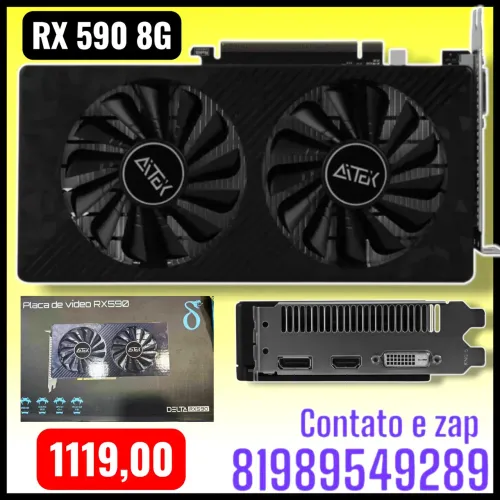 Placa de vídeo RX 590 8G
