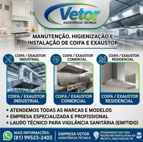 Manutenção de Exaustor e Coifa
