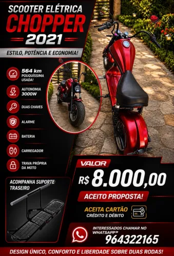 Scooter Elétrica Chopper 