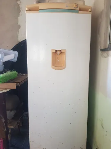 Geladeira consul com água na porta.nunca feito manutenção em motor e com degelo seco.