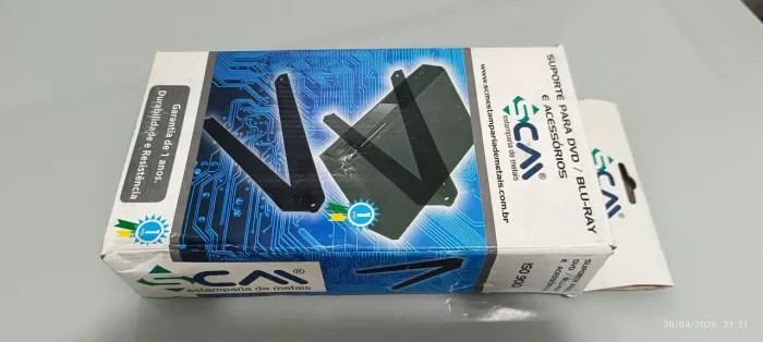 Suporte para DVD, Blu-Ray e Receptores - SCM Estamparia - Novo na Caixa