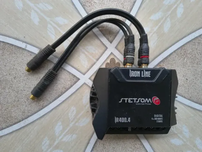 Stetsom Módulo Amplificador IR400.4 400x4 RCA 400W RMS Digital Iron Line 2 Ohms Stereo