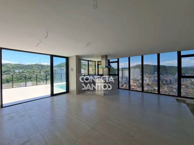Cobertura Duplex c/ 3 suítes em Santos-Cod: 1040