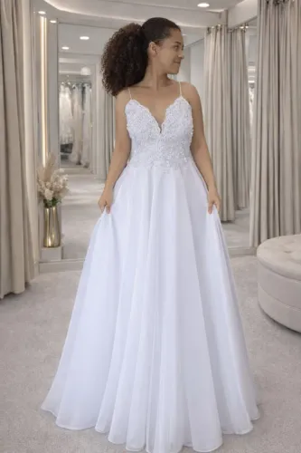 Vestido Noiva Rendado - P ao Plus size - Sob medidas